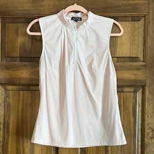 Baby pink golf shirt Sleeveless Top
